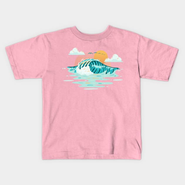 pipeline Kids T-Shirt by zachroszczewski